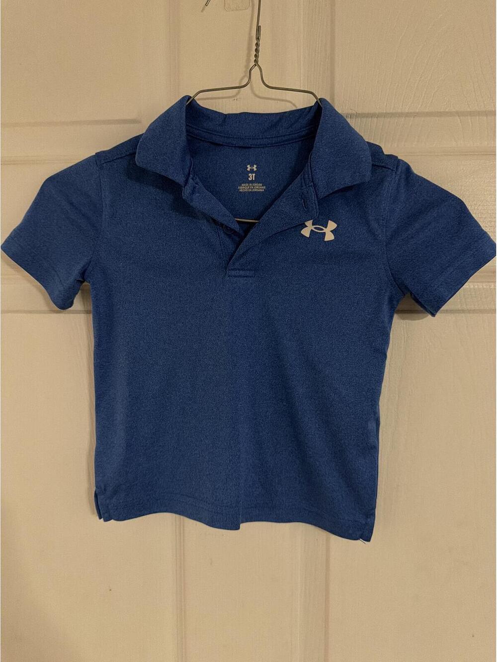 Under Armour Blue Polo Shirt - Youth Size 3T